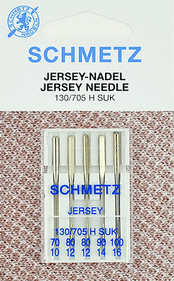 Иглы Schmetz джерси 130/705 H SUK (70x1, 80x2, 90x1, 100x1) 5 шт в Алдане